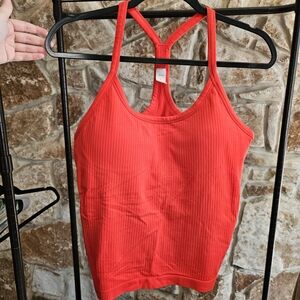 Red Racerback Sports Top